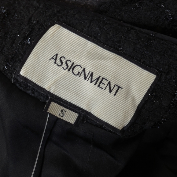 Revolve Assignment Bianca Tweed Long Sleeve Jacket | Small - Picture 4 of 6